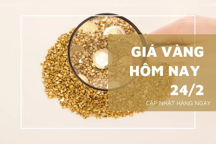 Giá vàng hôm nay 24/2: Điều chỉnh giảm từ 50.000 đồng/lượng đến 100.000 đồng/lượng