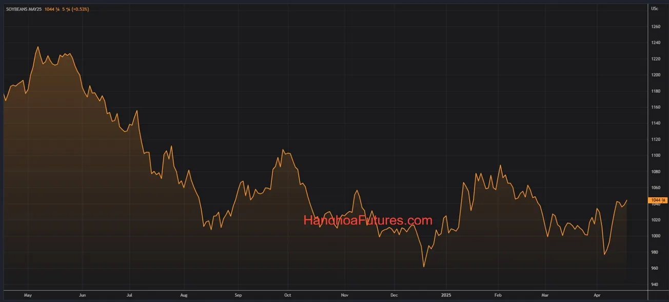 Đậu Tương CBOT - Tăng nhờ đồng USD suy yếu và kỳ vọng thương mại được cải thiện